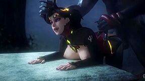 Overwatch Girls And Wolves - Vgerotica