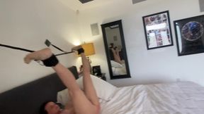Bonnie chained to a wall Spread Eagle & served up to Pleasure a Throbbing, Horny Dick  4K