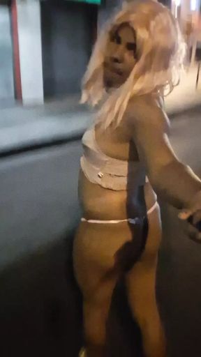 Sissy in pink lingerie