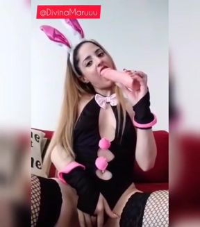 Video Enjoying My Bunny Costume!