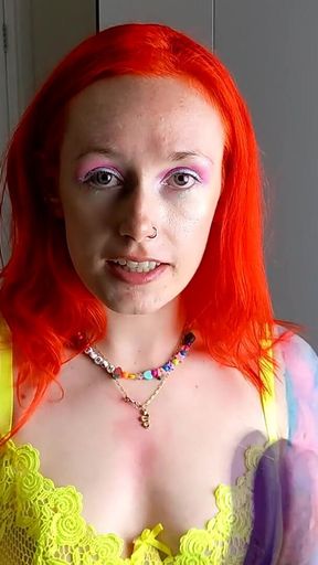 Spit Drenched Tease - Wet and Messy