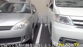 Japanese Girls Caught Peeking – Steamy Public Restroom Secrets in Carpark!