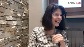 Italian Capitano Eric pounds Italian slut Sara Bell's throat