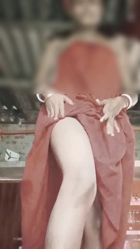 Indian house wife hard fucking her pussy with big cucumber and squirting orgasm her red pussy