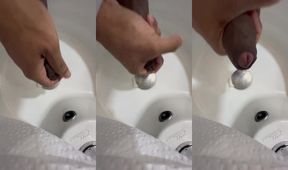Pissing and cumming raw doggystyle shemale blowjob anal creampie