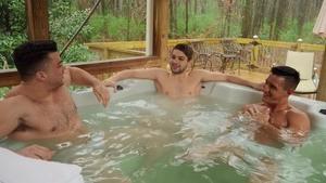 DrillMyHole.com: Blowjob cum outdoors next to piercing athletic american 18 yr old Collin Simpson