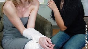 Feuding Neighbors, Sherri Reynolds And Kelly Valencia, Take Turns Tape Tying One Another!