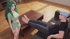 Male Feet Stories #25B: His Soles Took Over My Challenge (Animated)