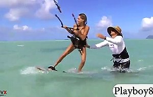 Big tits honey babes kite boarding nude