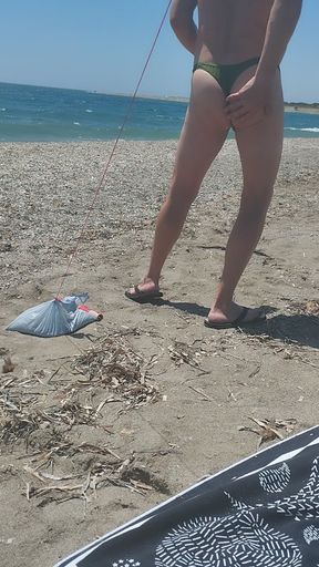 I Love Being on the Beach in Thong and Being Seen