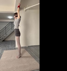 Ol Thick Gray Foot Pad Hanging + Electric Shock + Whipping