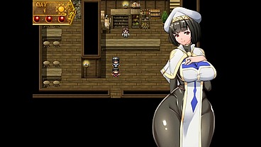 Nymphomania Priestess [ Cuckold Hentai game PornPlay ] Ep.5 the nun came twice while creampie for her first time having sex with her lover and master