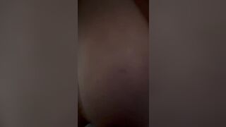 pov BBW mom ride penis cowgirl and massage huge chest inside your face