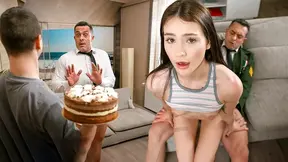 Older guy seduces his son's girlfriend while the soldier is deployed overseas