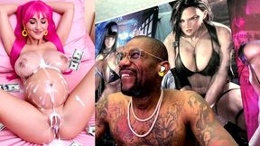 pregnant cum covered tight bald pussy teen, ai generated