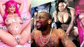 pregnant cum covered tight bald pussy teen, ai generated