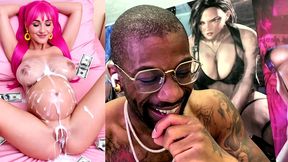 pregnant cum covered tight bald pussy teen, ai generated