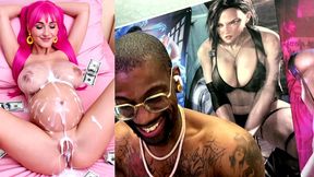 pregnant cum covered tight bald pussy teen, ai generated