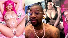 pregnant cum covered tight bald pussy teen, ai generated