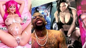 pregnant cum covered tight bald pussy teen, ai generated