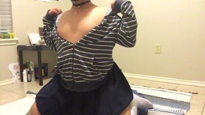 Chubby Teen Pulls Panties Aside for Lazy Ride [EXTRA SCENES]