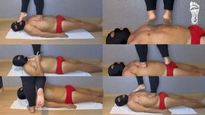 Juliette_RJ sweaty after working out rewarding her slave with a Hard Trampling - TRAMPLING - HARD TRAMPLING - FOOT SLAVE - FOOT FETISH - FOOT WORSHIP - TOES SUCKING - BBW QUEEN - FEMDOM - MALE SUBMISSION - SWEATY - SLOW MOTION JUMPS REPLAY