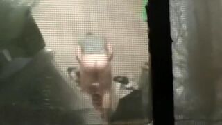 watching stepmoms hot ass from balcony