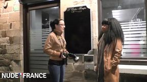 Big black whore sucks old white cock