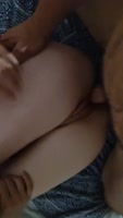 Sudamericanpower's Skinny Blonde Devouring His Giant Cock