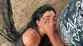 Outdoor romance with sensual Latina Melany