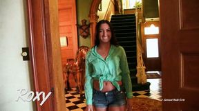 Roxy 16 Minute Strip Tease Nude Display & Breast Play