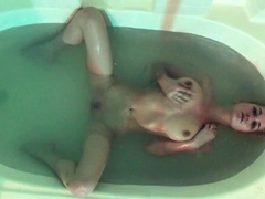 Tasty amateur blonde babe masturbating on web cam