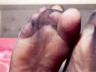 Black Pantyhose and Heels JOI