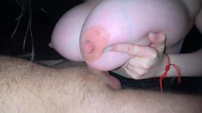 Huge Tits Squeeze Cock and Get Fucked
