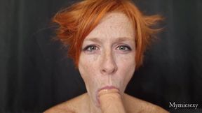 goute a ma langue : droit dans les yeux, je te regarde, ta bite dans la bouche...