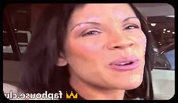 Busty Latina Picked Up for Intense Interracial Facial watch online