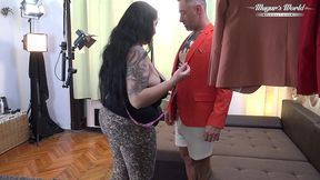 behind the scenes of bbw tailoress rosina lux mounted and pounded