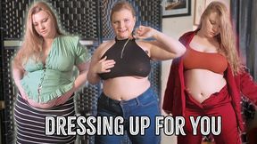 Getting Dressed Up and Showing off my Belly for YOU!