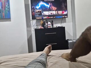 The night of the movie scene ends with wild sex in the neighbors' room