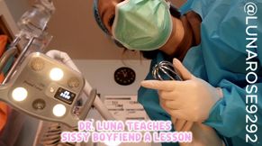POV DR. LUNA TEACHES SISSY BOYFRIEND A LESSON!🧤🩷🩺🍆💦😈🥵🔥