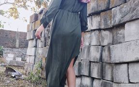 Horny Indonesian Wife Fucked Outdoors.