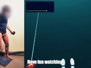 Expert Beat Saber player enjoying a remote-controlled vibrator for extra VR immersion