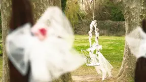 Blonde cougar bride bangs her husband's best man at the altar