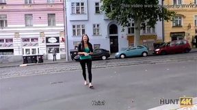 HUNT4K Adventurer Denisse is happy to have sex for money in Prague