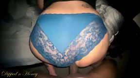 Blue Laced Panties put in Work to contain that Huge Yellow ASS