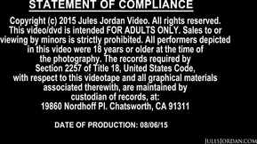 Stunning chick with juicy ass gives head and gets drilled in both holes