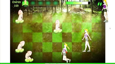 pornospil [Plants vs Nymphos], der bekæmper studerende i skoven