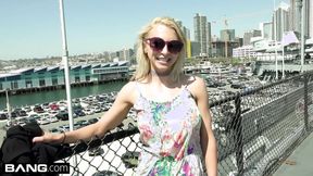 ”Alix Lynx covers her boobs in cum”