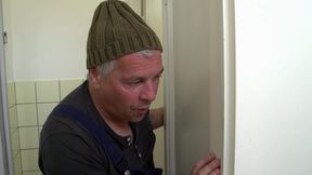 Sexy Milf gets caught masturbating, fucked by massive cock