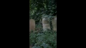 Big Tits Vampire Sucks Cock In The Cemetery POV